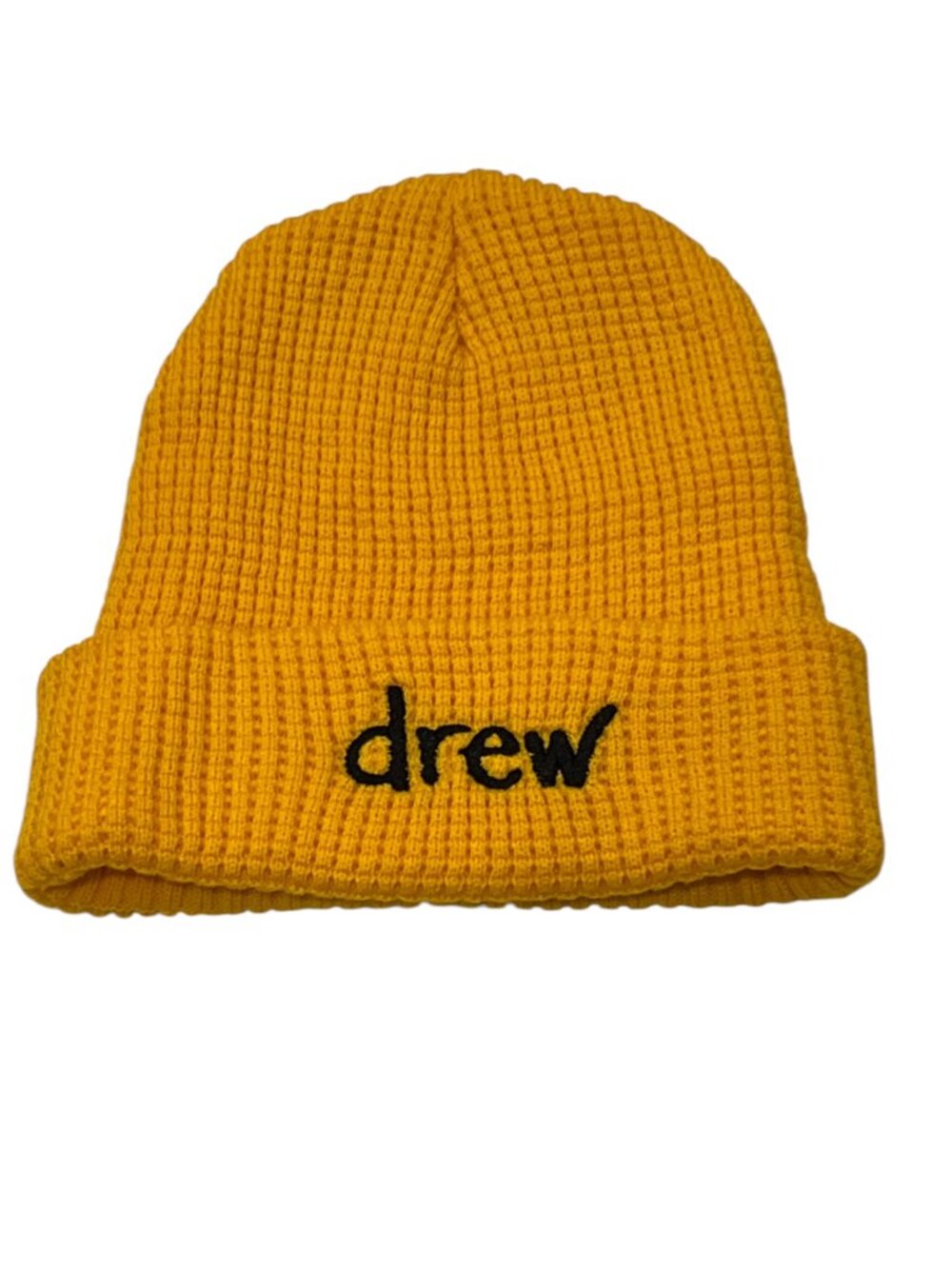 Drew House Scribble Waffle Beanie, Golden Yellow, OS